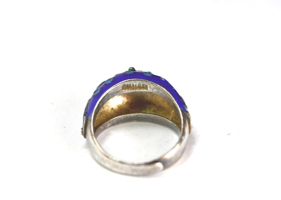 CHINESE EXPORT Ring Adjustable Sterling Silver Cl… - image 8