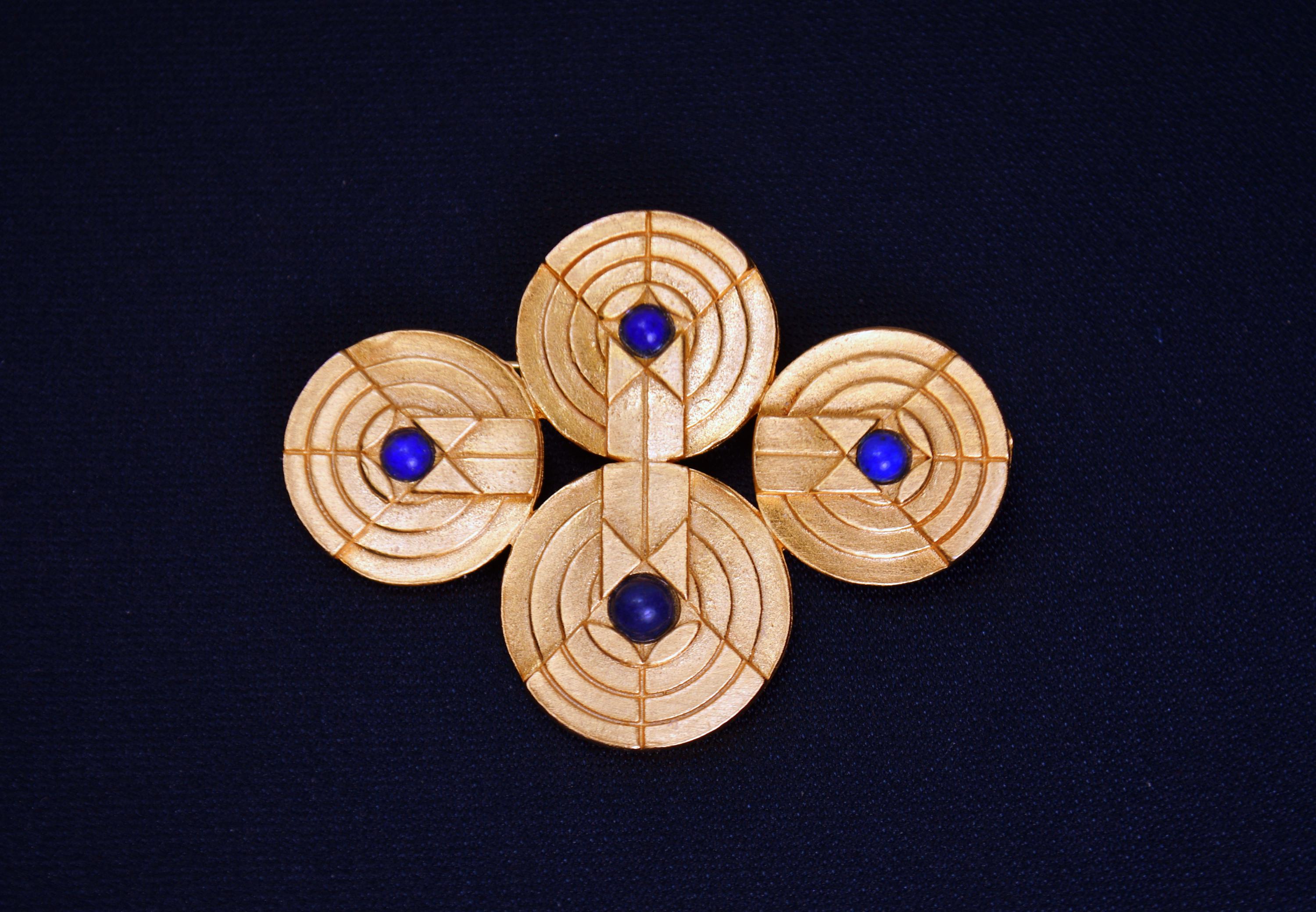 ALVA MUSEUM Replicas Art Deco Geometric Brooch Pin - Etsy