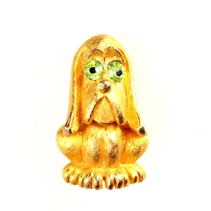 JJ Jonette Basset Hound Brooch Dog Pin Vintage 1960’s