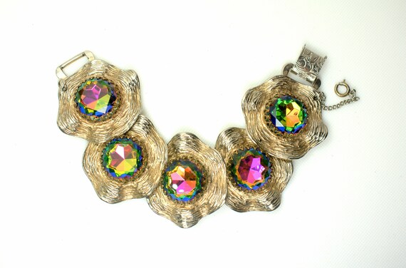 Vintage Huge Watermelon Crystal Rhinestone Judy L… - image 1