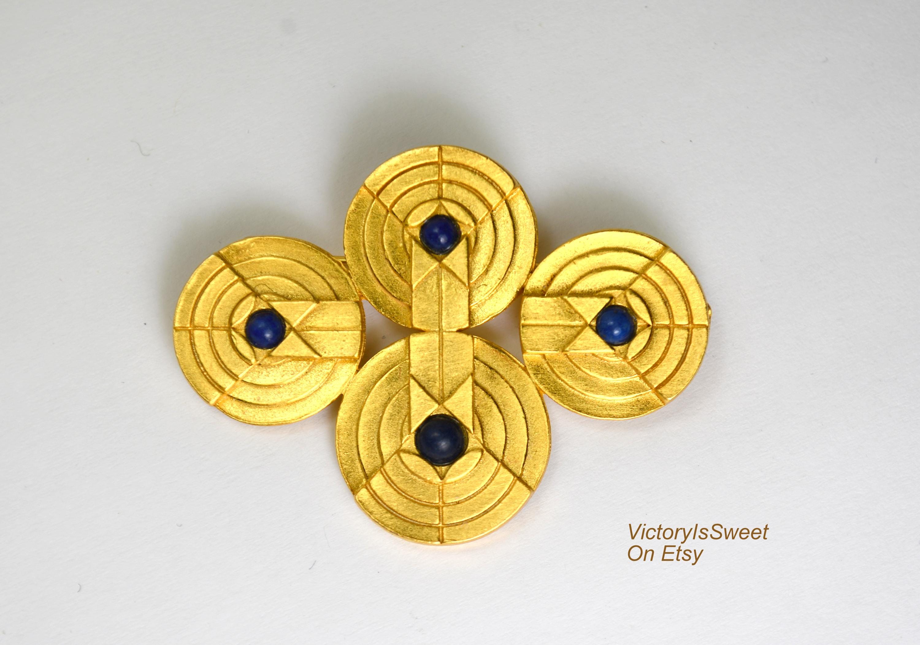 ALVA MUSEUM Replicas Art Deco Geometric Brooch Pin - Etsy