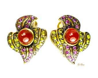 Heidi Daus Jewelry Ohrclips mit Kristall Edelstein Cabochons