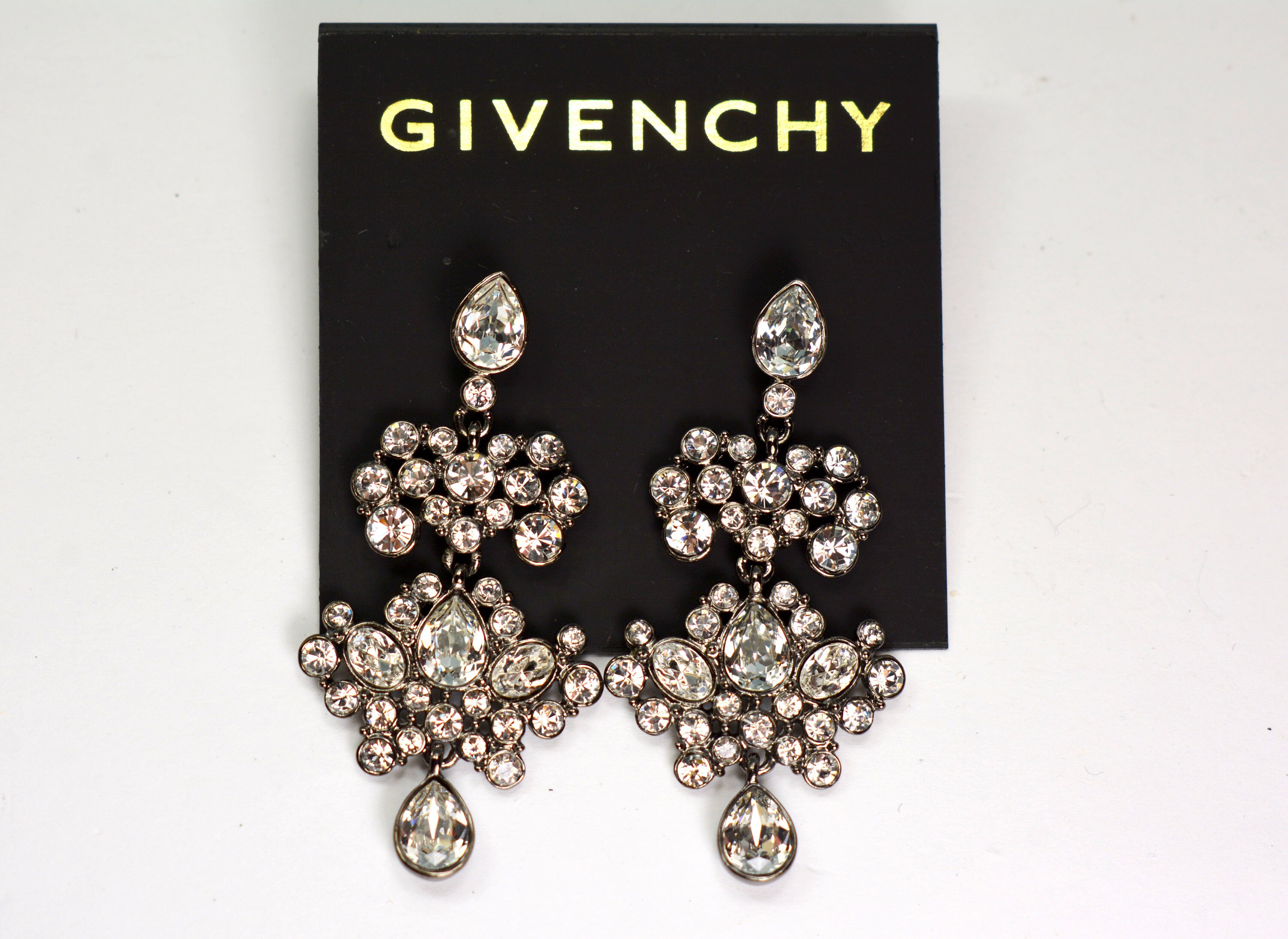 Givenchy Chandelier Earrings Dangle Drop Crystal - Etsy