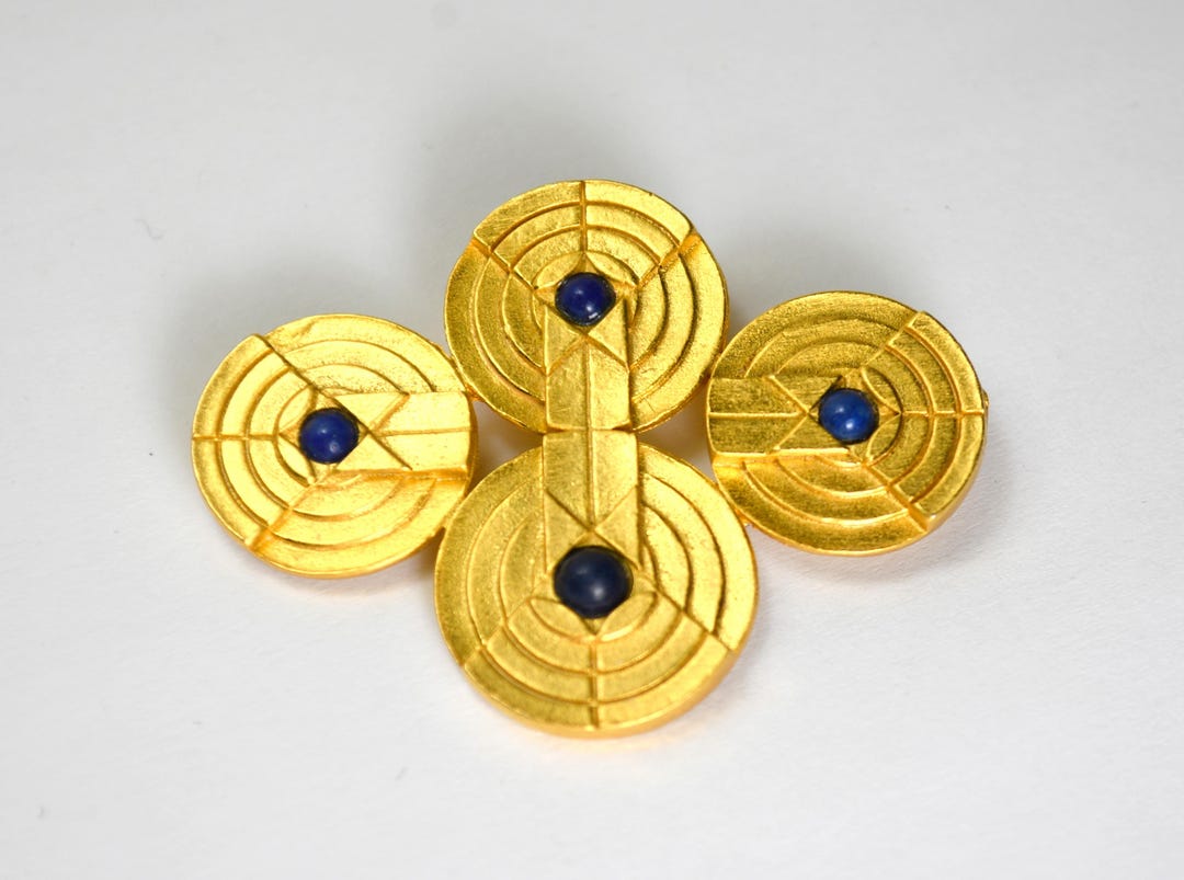 ALVA MUSEUM Replicas Art Deco Geometric Brooch Pin - Etsy