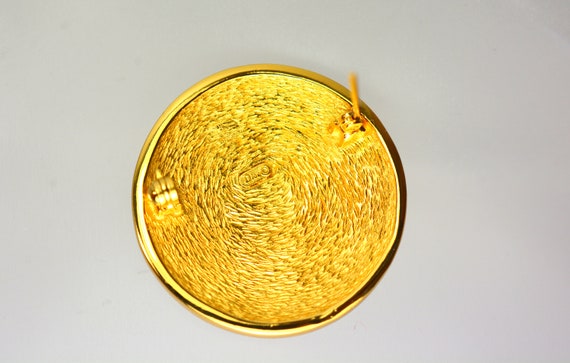 Vintage Christian Dior Marked Brooch Pin Gold Pla… - image 9