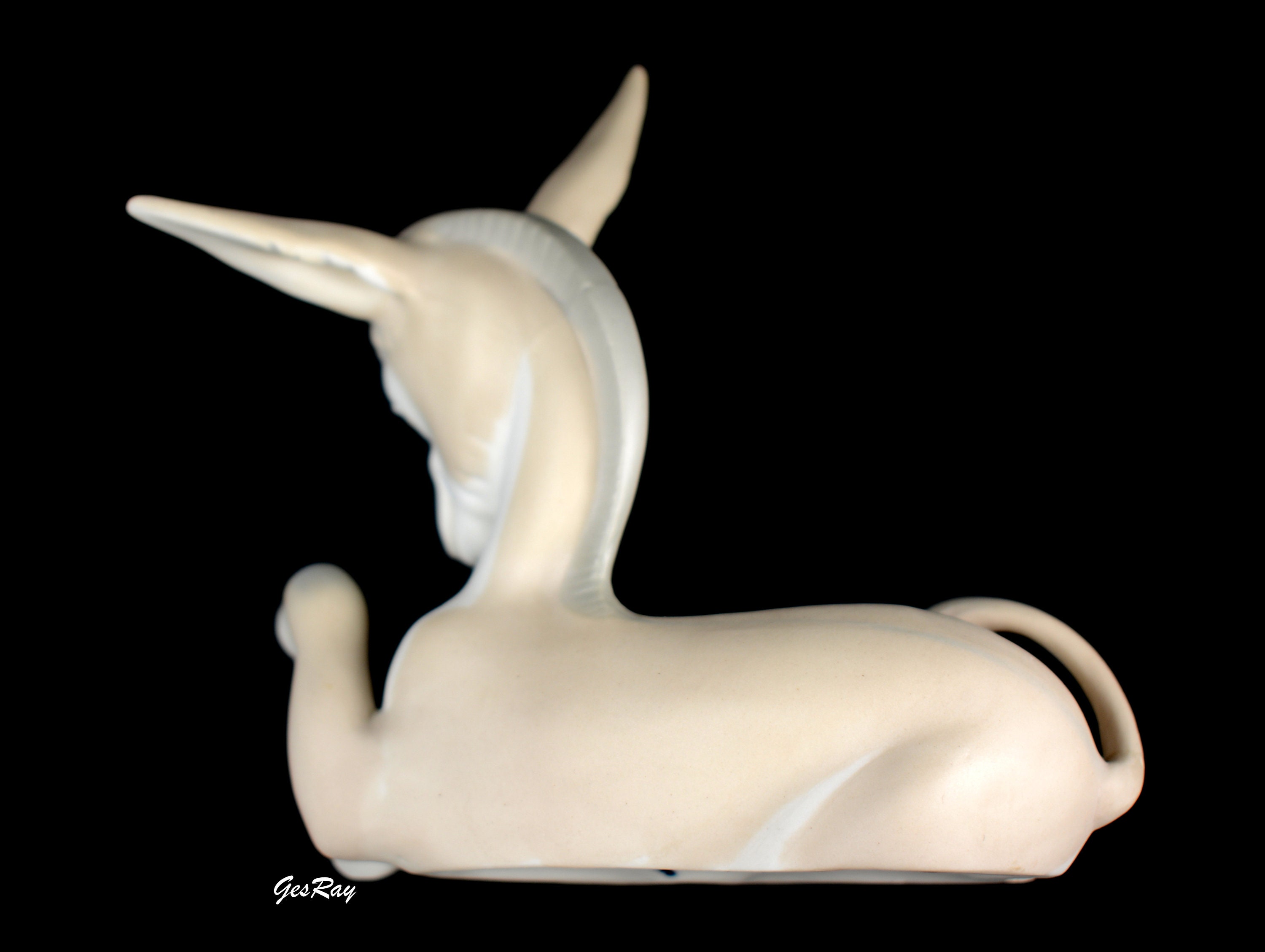 Lladro Donkey in Love Figurine: Fulgencio Garcia Sculpture, Matte