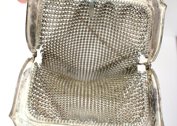 Art Deco Whiting and Davis Flapper Mesh Enamel Pu… - image 8