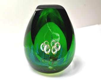 Caithness Scotland Rainforest Paperweight Art Glass, Helen MacDonald Design 264/500