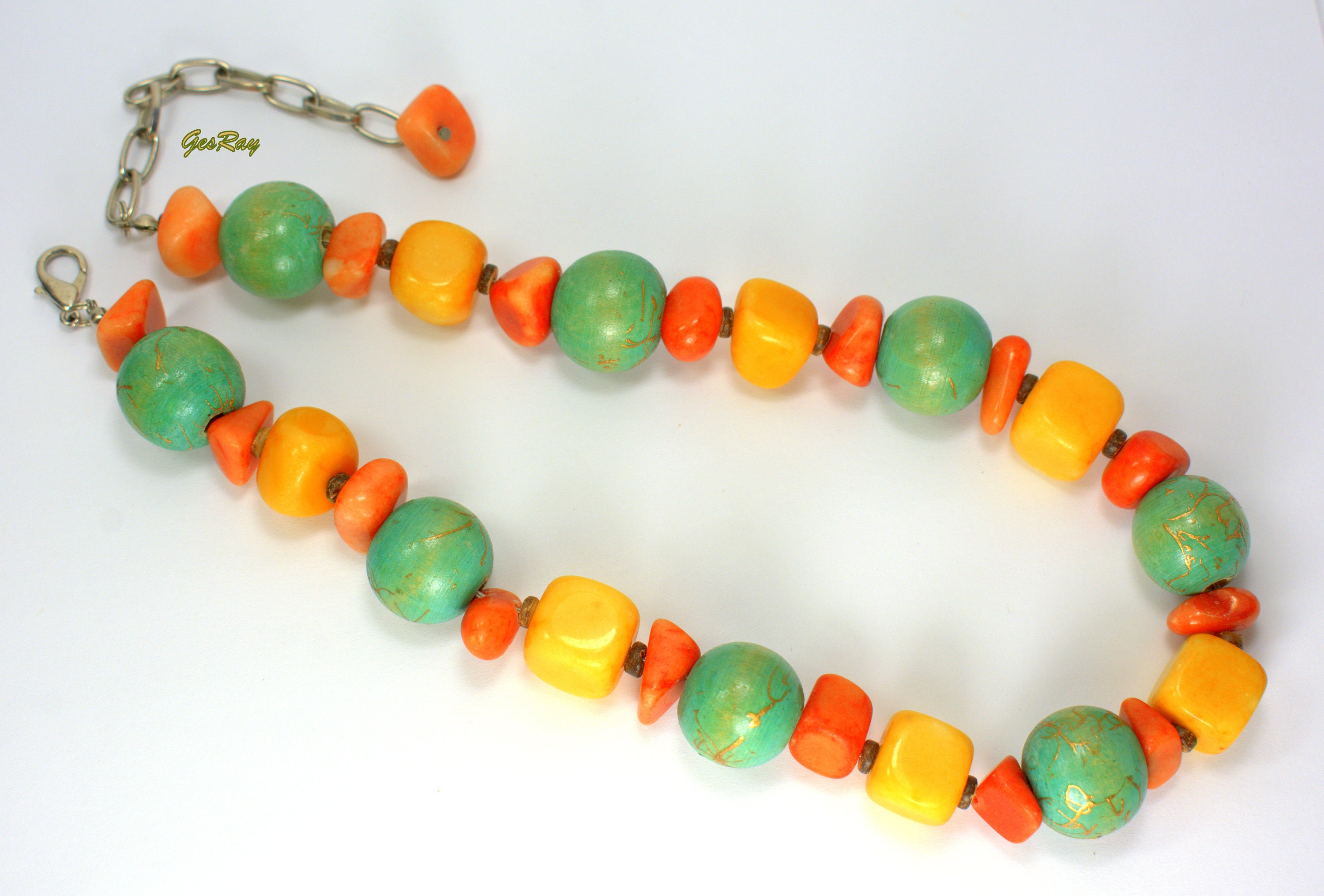 ★HAS★ HSU020 Summer beads necklace Summer vibes, two ways 🌈✨ Meet our Mini Beaded Necklaces