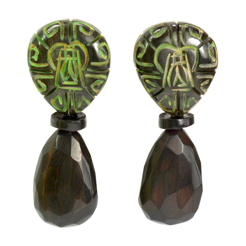 Boucles D'oreilles Pendantes Design En Argent 925 - Marque MONIES Gerda Lynggaard Danemark - Occasion
