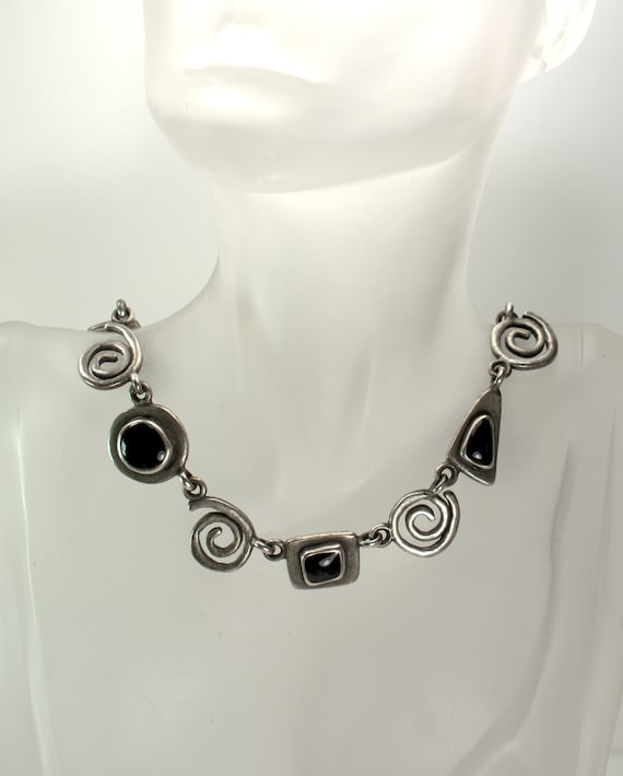 Contemporary Modernist Jewelry Collar Necklace Cho