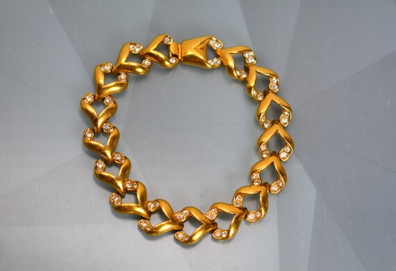 Attwood And Sawyer Gold Plated Link Bracelet Stat… - image 3