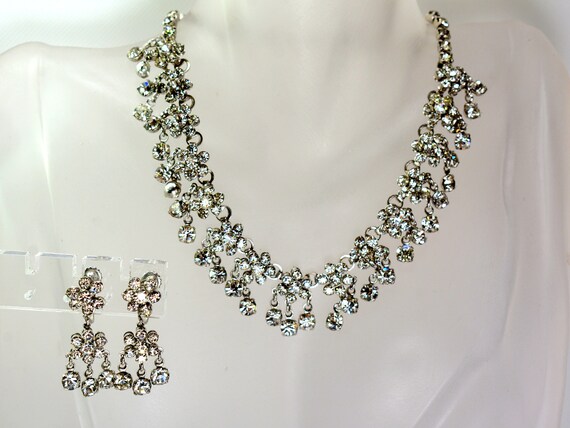 Vintage Crystal Rhinestone Jewelry Choker Collar … - image 10
