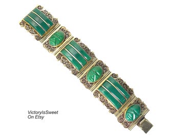 Vintage Mexico 6.7mm Wide 925 Sterling Silver Heavy Link Bracelet