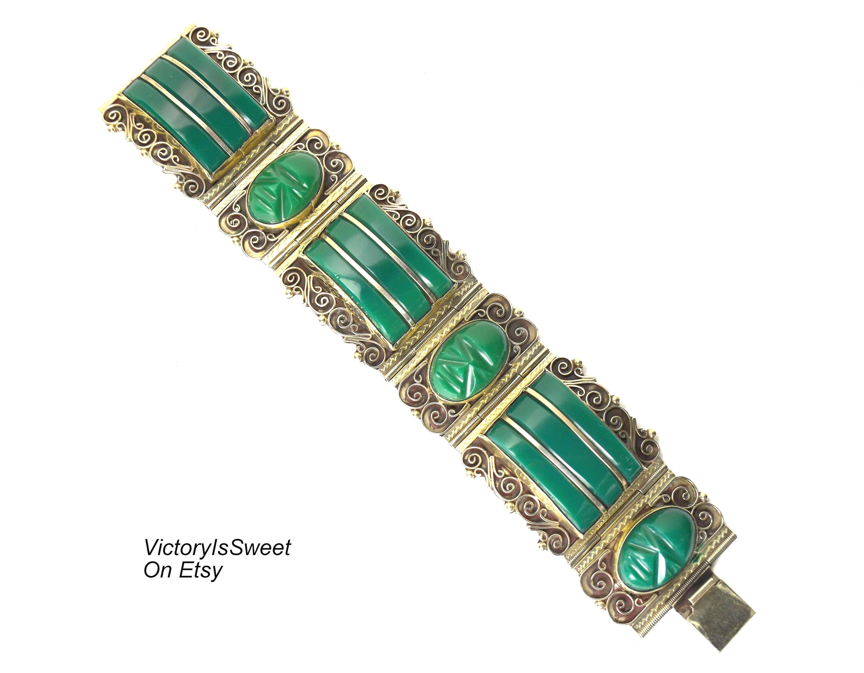 Vintage Mexico Silver Bracelet - Etsy