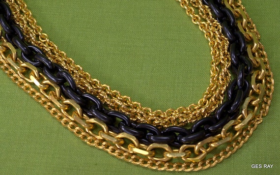 Statement  Kenneth Jay Lane KJL Necklace 6 Strand… - image 5