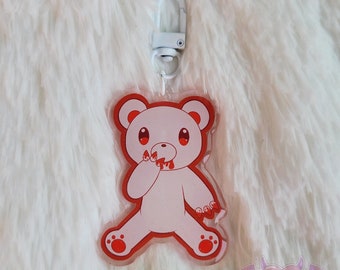 Porte-clés acrylique blanc Gloomy Bear 2,5