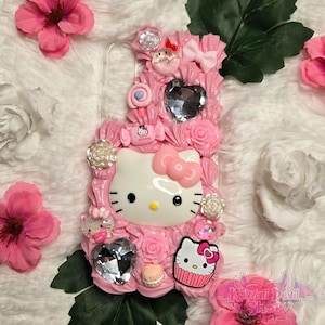 Kawaii Kitty Galaxy S24 Plus Decoden Handyhülle