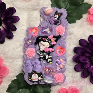 Kawaii Goth Bunny iPhone 16 Decoden Phone Case
