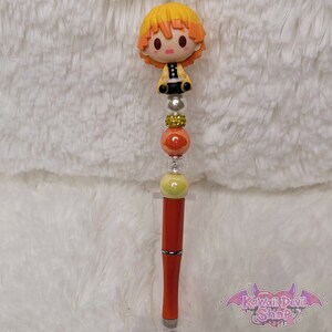 Slayer Orange Beaded Pen