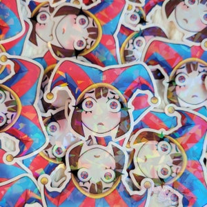 The Amazing Digital Circus Pomni 3 Inch Vinyl Sticker