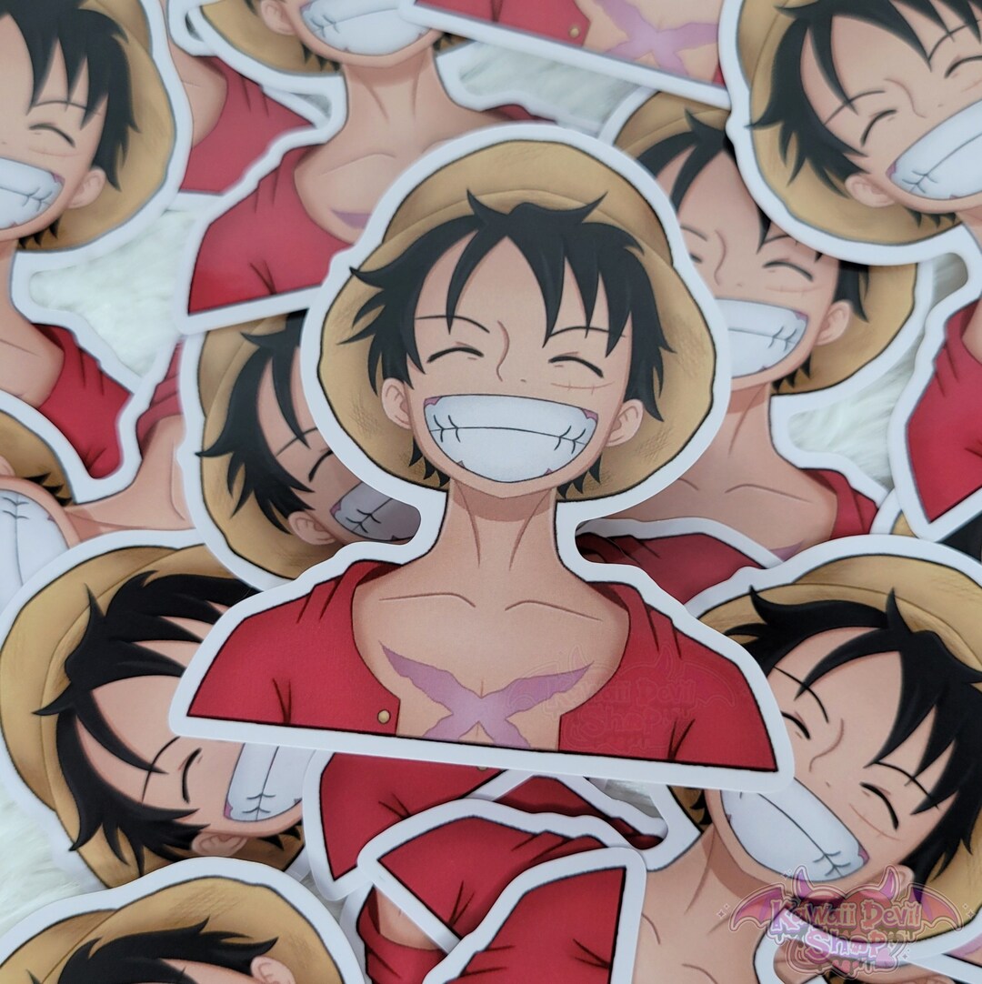 OP Luffy 3 Inch Vinyl Sticker - Etsy