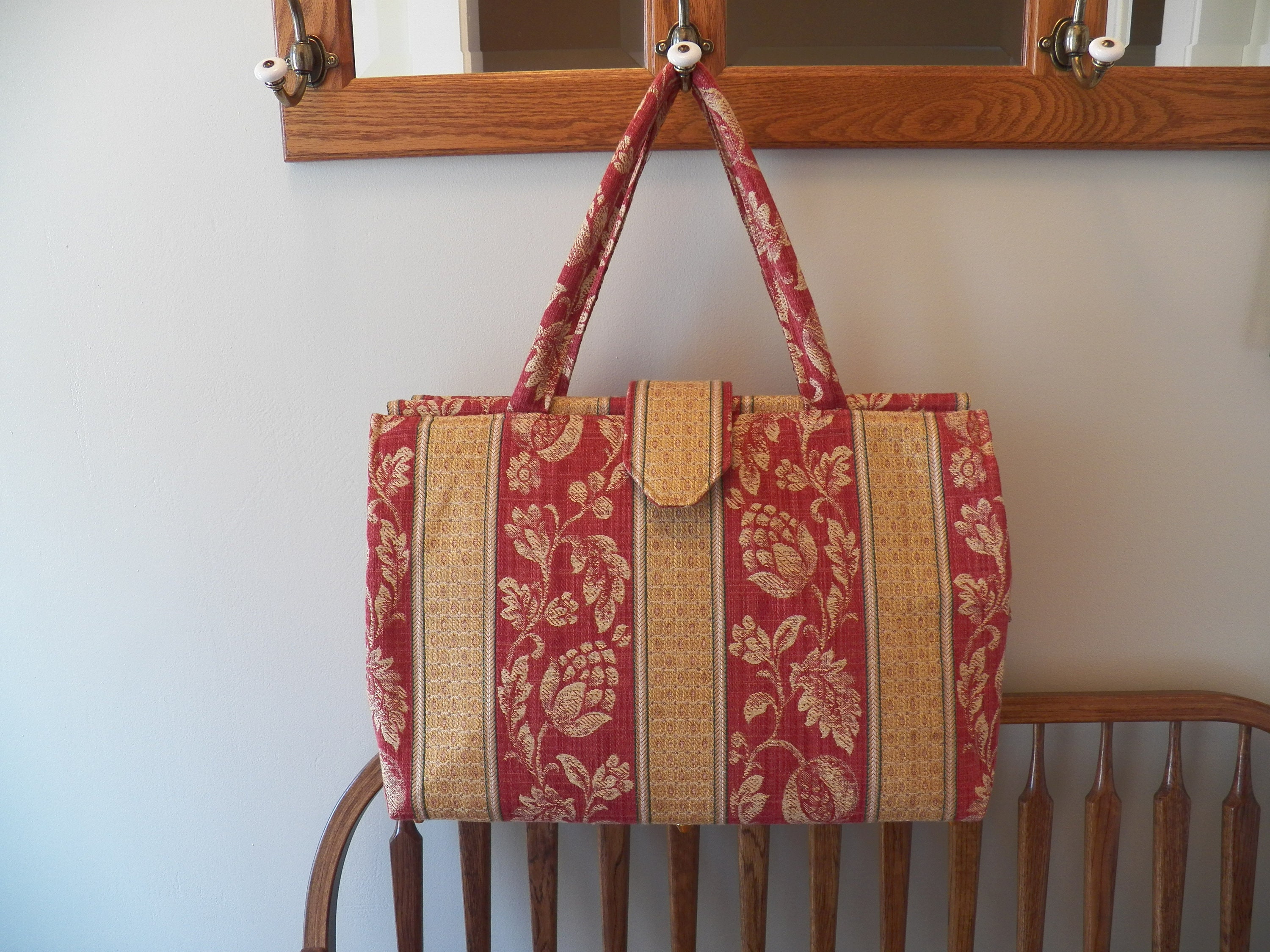 Yarman in Brick Tapestry Weekender 486T My BIG Beautiful Bags | Etsy