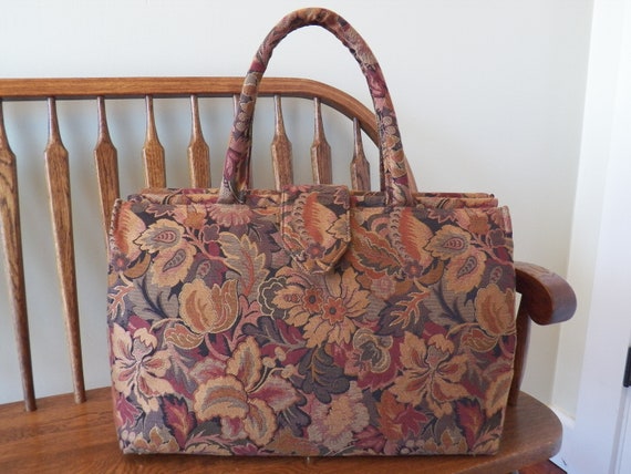 Garden Place in Mahogany Tapestry Weekender 439T My BIG | Etsy