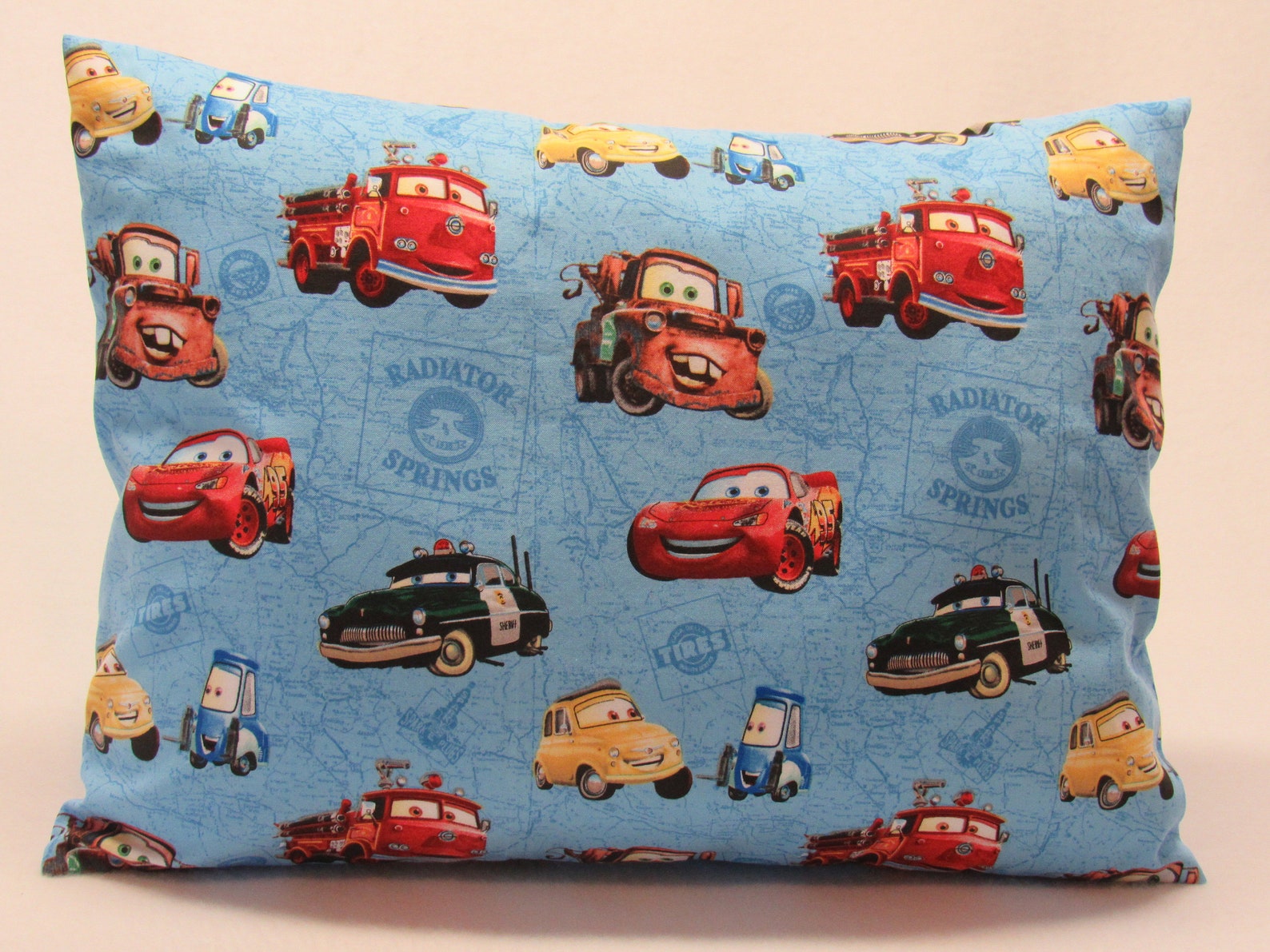 Disney Cars Travel Size Pillowcase and Pillow Etsy