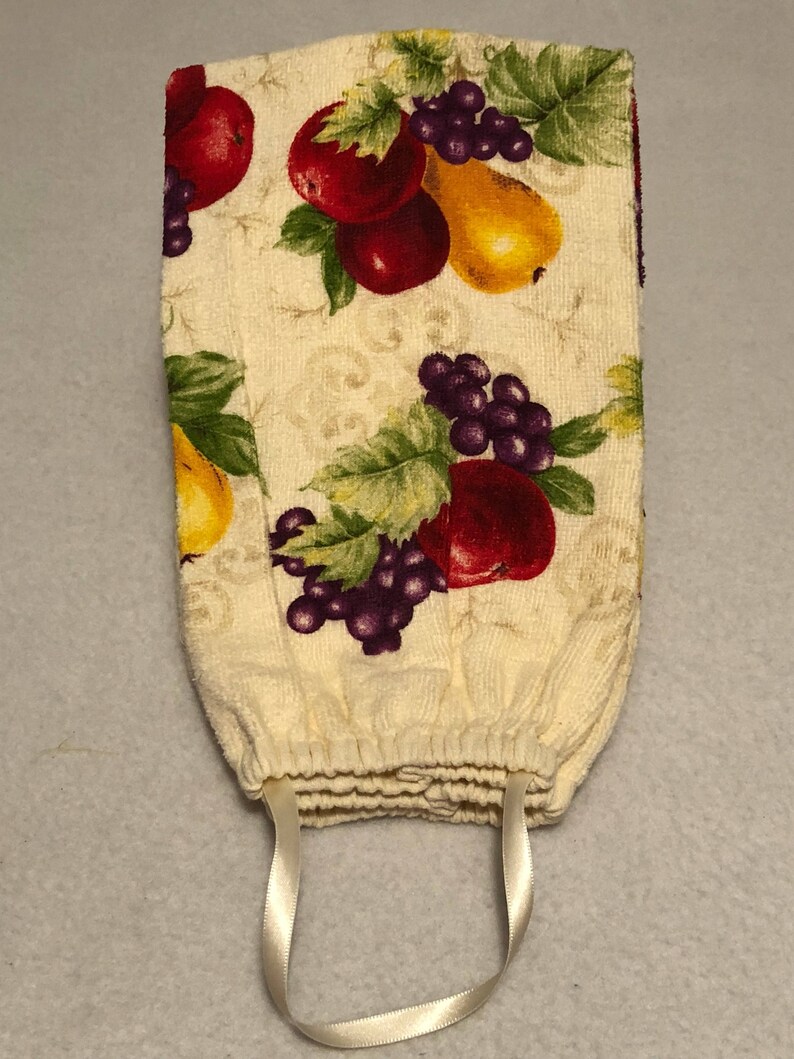 Dish Towel Plastic Bag Holder Etsy