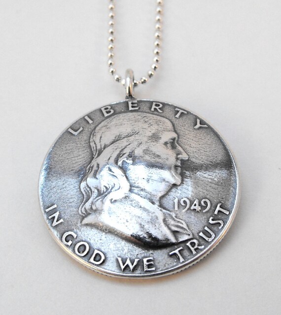 1949 Ben Franklin Silver Half Dollar 