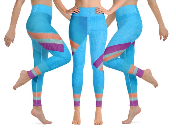 Desi Yoga Leggings, Indian Unique Design . Ethnic Gym Pants. Dance Leggings.  From Artikrti. 