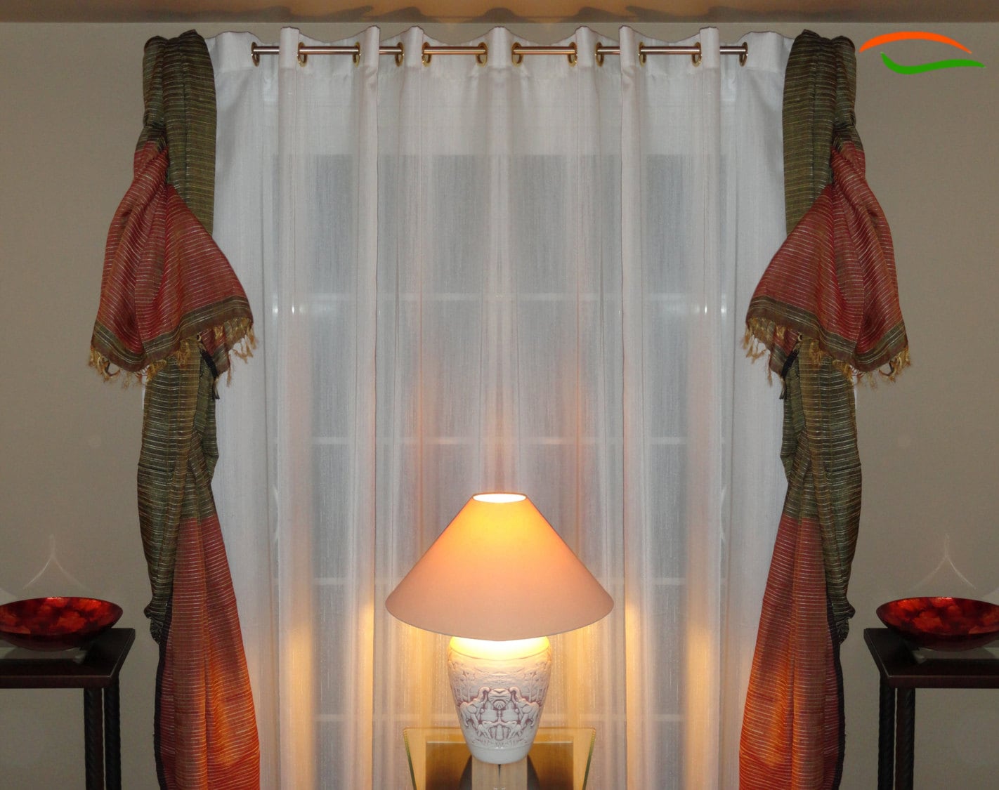 Window curtains indian curtains ethnic custom curtains Silk Etsy