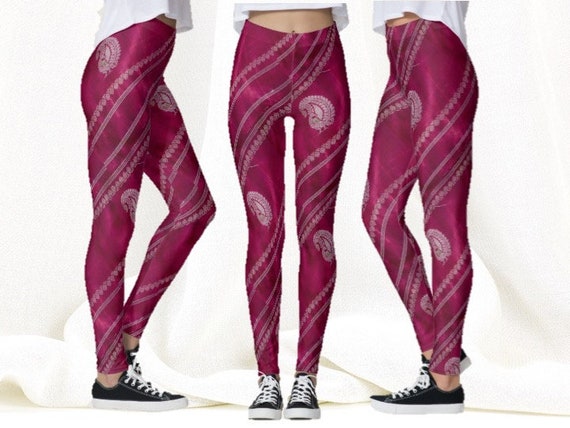 Ethnic gym pants Boho Yoga pants From Aritkrti. Indian yoga leggings for women Dance leggings