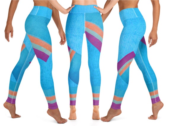 Desi Yoga Leggings, Indian Unique Design . Ethnic Gym Pants. Dance Leggings.  From Artikrti. 