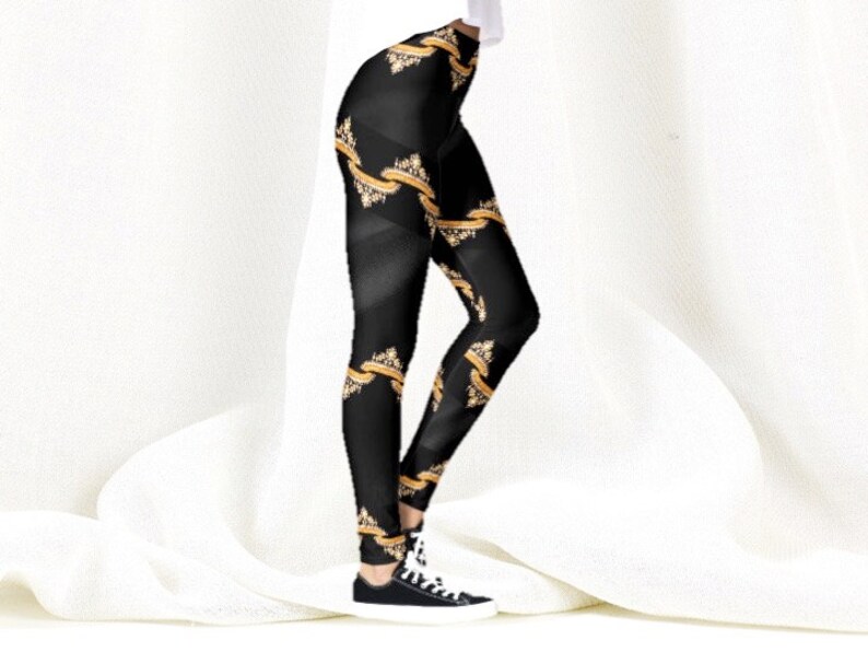 Ethnic gym pants Boho Yoga pants From Aritkrti. Indian yoga leggings for women Dance leggings