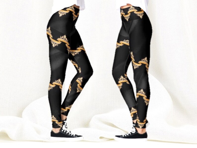 Ethnic gym pants Boho Yoga pants From Aritkrti. Indian yoga leggings for women Dance leggings