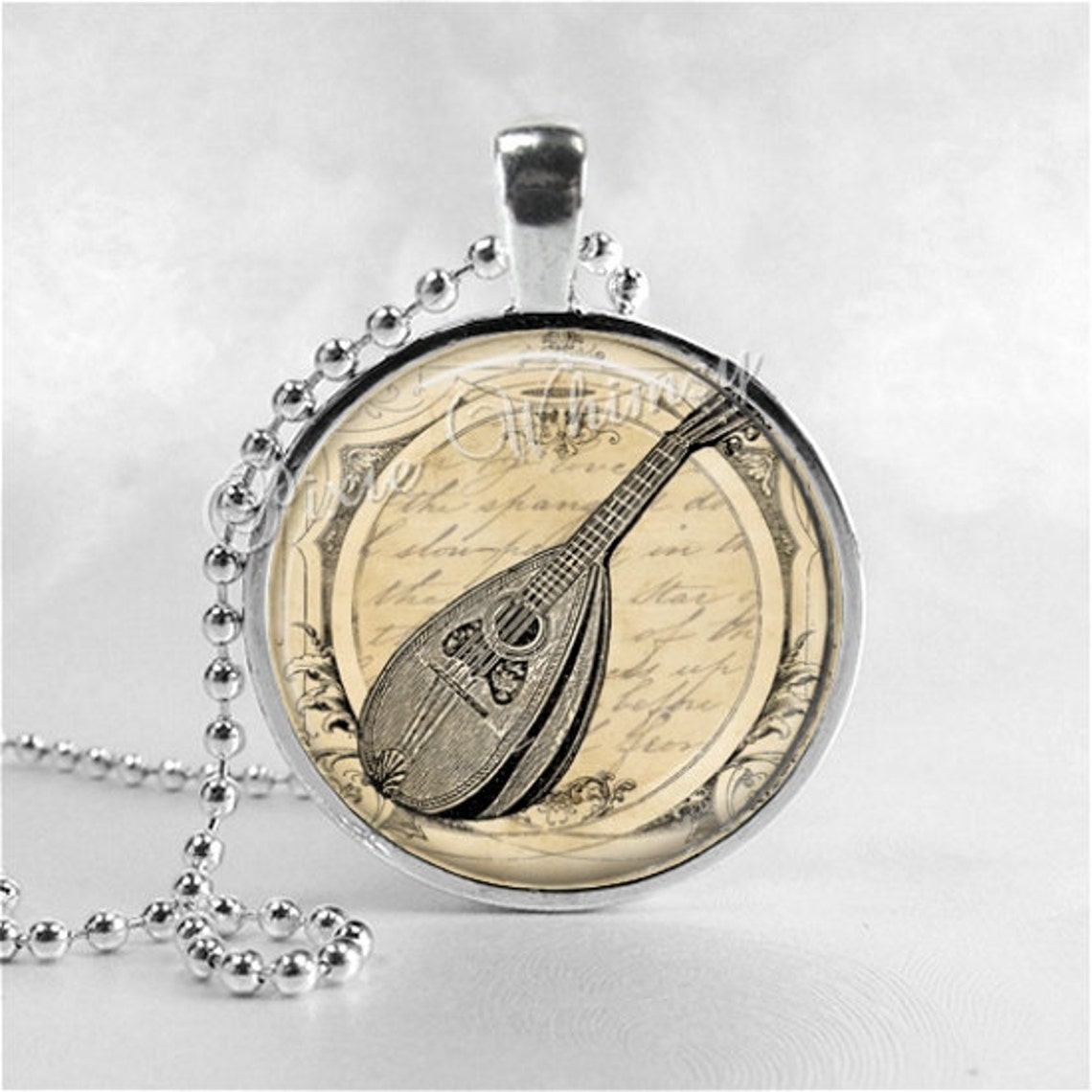 MANDOLIN Necklace Mandolin Pendant Mandolin Jewelry Music Etsy