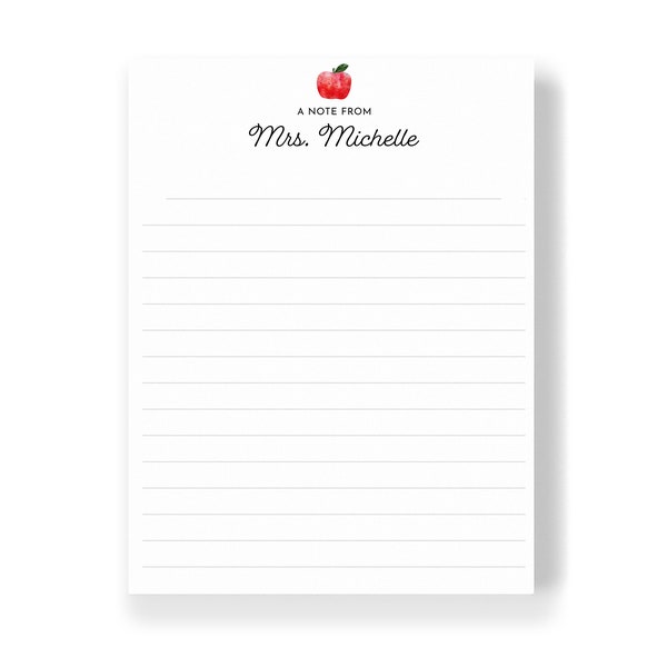 5x7 Personalized Notepads Etsy