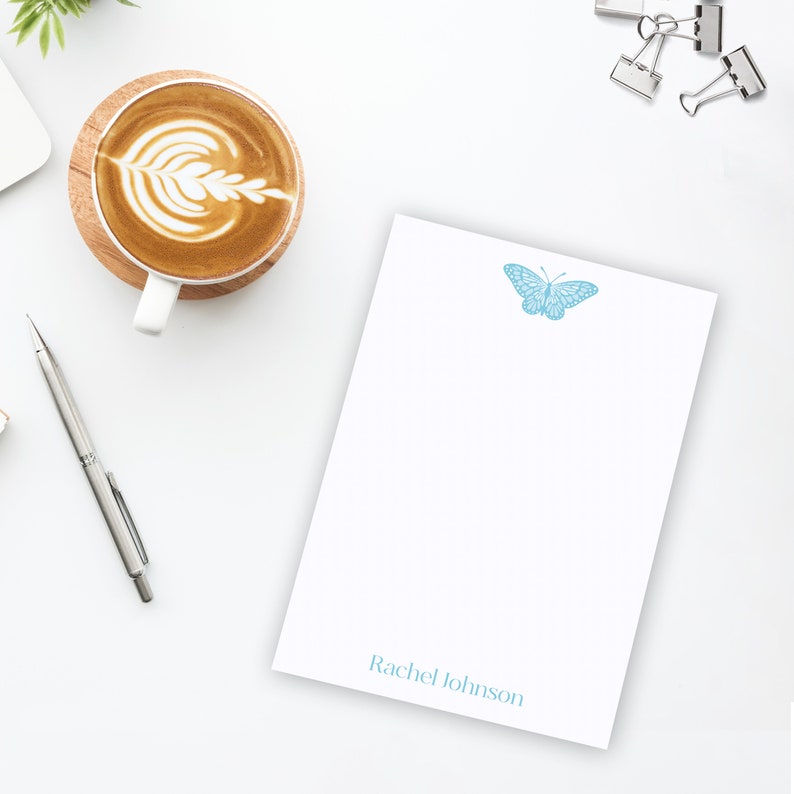 Personalized Butterfly Stationery, Personalized Butterfly Notepad ...