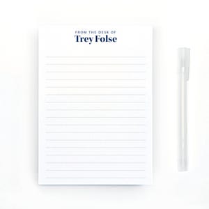 From the Desk of Notepad | Personalized Office Gift for Coworkers, Professional Stationery