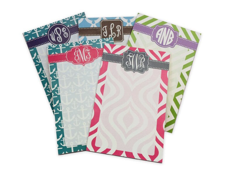 Design your own DYO 5 x 7 Monogram Notepad