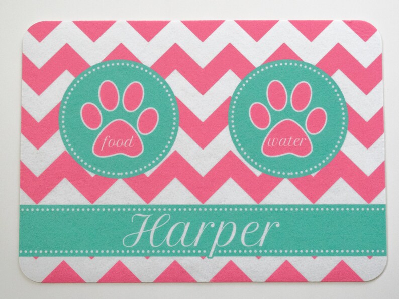 Dog Placemat Dog Food Mat Pet Placemat Pet Food Mat Etsy
