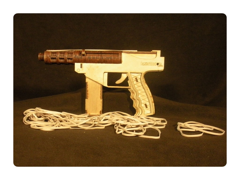 Rubber Band Shooter Laser Cut Wooden Model Kit The Best Laser Etsy