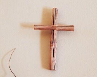 12 7/8 Inch Santa Fe Style Fir Wood Cross