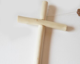7 3/8 Inch Spruce Wood Cross