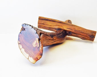10 1/2" Wire Brushed Cedar Wood Cross