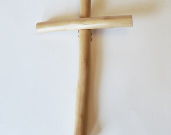 10 5/8" Lilac Bush Wood Cross