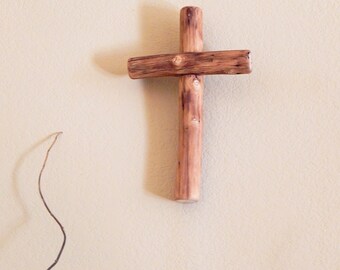 12 Inch Santa Fe Style Fir Wood Cross