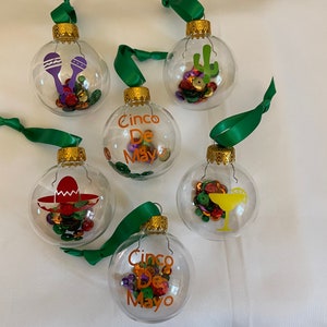 Cinco De Mayo ornaments set of 6